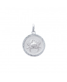 Pendentif Mixte - Argent 925 - zodiaque cancer