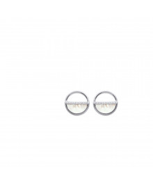 Boucles d'oreilles Femme - Argent 925 - Nacre