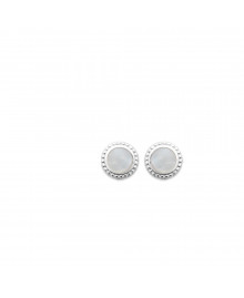 Boucles d'oreilles Femme - Argent 925 - Nacre