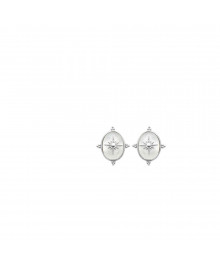 Boucles d'oreilles Femme - Argent 925 - Nacre