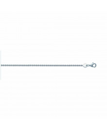 Chaine Femme - Argent 925 - Chaîne corde - Largeur : 1,5 mm - Longueur : 40 cm