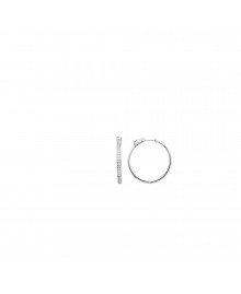 Créoles Femme - Argent 925 - Oxyde de zirconium