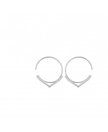 Créoles Femme - Argent 925 - Oxyde de zirconium