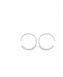 Créoles Femme - Argent 925 - Oxyde de zirconium