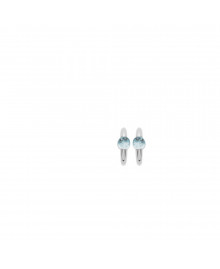 Créoles Femme - Argent 925 - Topaze