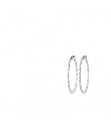 Créoles Femme - Argent 925 - Oxyde de zirconium