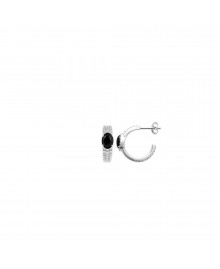 Créoles Femme - Argent 925 - Agate