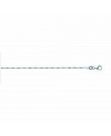 Chaine Femme - Argent 925 - Chaîne design - Largeur : 1,7 mm - Longueur : 45 cm