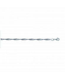 Chaine Femme - Argent 925 - Chaîne design - Largeur : 2,25 mm - Longueur : 40 cm