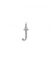 Pendentif Mixte - Argent 925 - Initiale J