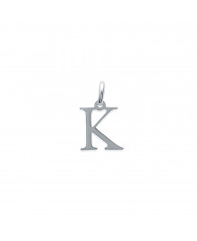 Pendentif Mixte - Argent 925 - Initiale K