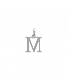 Pendentif Mixte - Argent 925 - Initiale M
