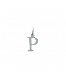Pendentif Mixte - Argent 925 - Initiale P