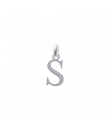 Pendentif Mixte - Argent 925 - Initiale S