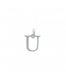 Pendentif Mixte - Argent 925 - Initiale U