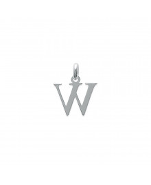 Pendentif Mixte - Argent 925 - Initiale W