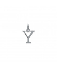 Pendentif Mixte - Argent 925 - Initiale Y