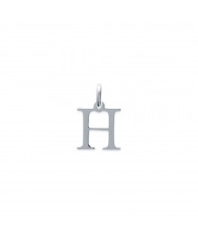 Pendentif Mixte - Argent 925 - Initiale H
