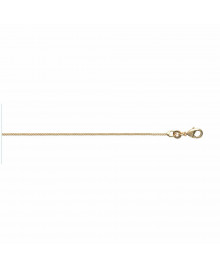 Chaine Mixte - Plaqué Or - Chaîne gourmette - Largeur : 1,1 mm - Longueur : 42 cm