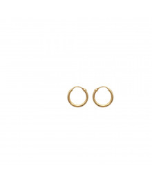 Créoles Femme - Plaqué Or - Largeur : 14 mm