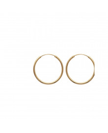 Créoles Femme - Plaqué Or - Largeur : 30 mm