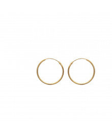 Créoles Femme - Plaqué Or - Largeur : 30 mm