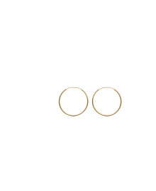 Créoles Femme - Plaqué Or - Largeur : 40 mm