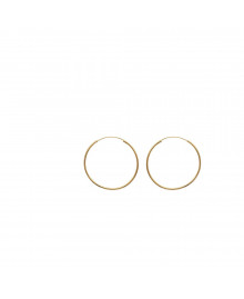 Créoles Femme - Plaqué Or - Largeur : 45 mm
