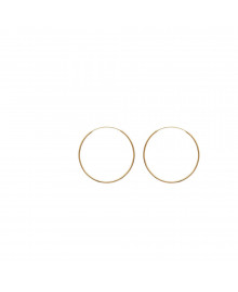 Créoles Femme - Plaqué Or - Largeur : 50 mm