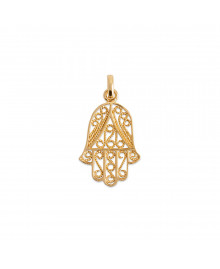 Pendentif Mixte - Plaqué Or - main fatma