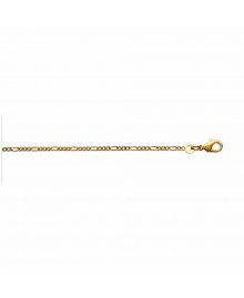 Chaine Homme - Plaqué Or - Cheval alternée 1+3 - Largeur : 1,8 mm - Longueur : 55 cm