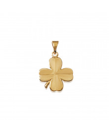 Pendentif Mixte - Plaqué Or - trèfle a 4 feuilles