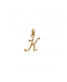 Pendentif Mixte - Plaqué Or - Initiale K