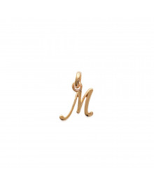 Pendentif Mixte - Plaqué Or - Initiale M
