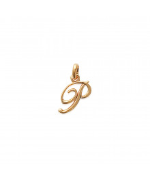 Pendentif Mixte - Plaqué Or - Initiale P