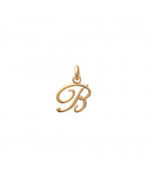 Pendentif Mixte - Plaqué Or - Initiale B