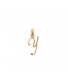 Pendentif Mixte - Plaqué Or - Initiale Y