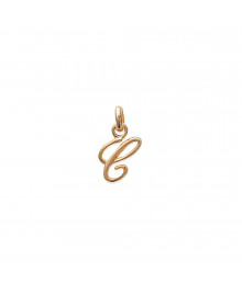 Pendentif Mixte - Plaqué Or - Initiale C