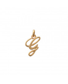 Pendentif Mixte - Plaqué Or - Initiale G
