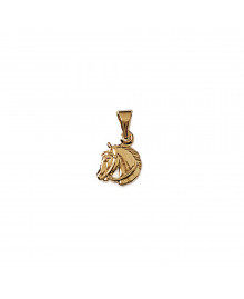 Pendentif Mixte - Plaqué Or - cheval