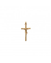 Pendentif Mixte - Plaqué Or - croix christ