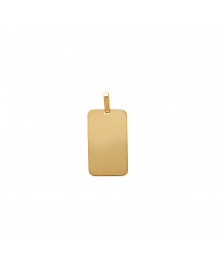 Pendentif Mixte - Plaqué Or - plaque GI