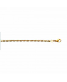 Bracelet Femme - Plaqué Or - Longueur : 18 cm