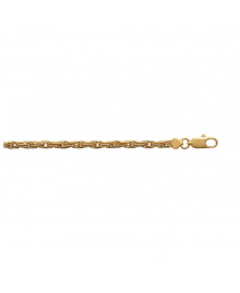 Bracelet Femme - Plaqué Or - Longueur : 18 cm
