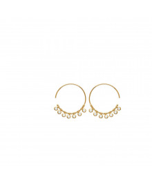 Créoles Femme - Plaqué Or - Oxyde de zirconium