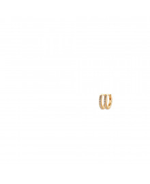 Créoles Femme - Plaqué Or - Oxyde de zirconium