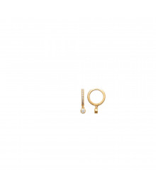 Créoles Femme - Plaqué Or - Oxyde de zirconium