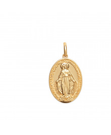 Pendentif Mixte - Plaqué Or - marie