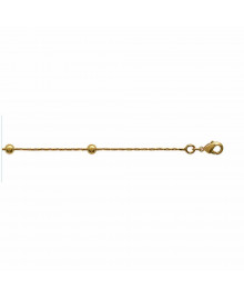 Bracelet Femme - Plaqué Or - Longueur : 18 cm