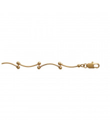 Bracelet Femme - Plaqué Or - Longueur : 18 cm
